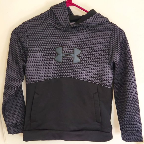 Underarmour Black Hoodie Boys YSM (8) - Picture 1 of 3